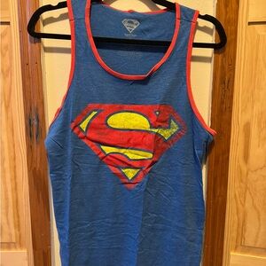 Superman Blue Tank Top with Red Trim